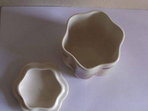 LOVELY ROYAL WORCESTER PALISSY JAM JAR, ROYALE COLLECTION FRUIT (2)
