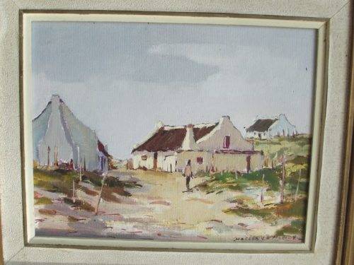 STUNNING CHARLES VAN DER MERWE PAINTING, OIL BOARD