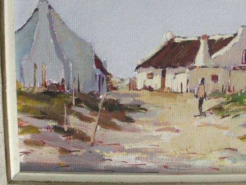STUNNING CHARLES VAN DER MERWE PAINTING, OIL BOARD