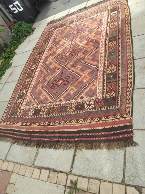 LARGE HAND WOVEN KELIM