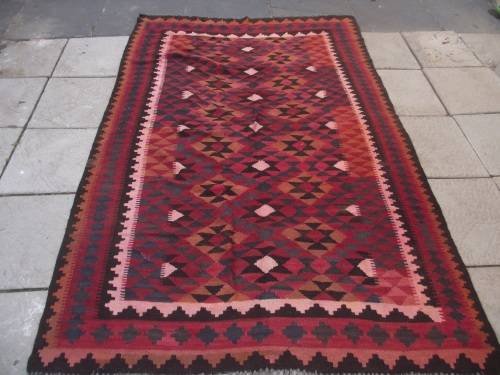 LARGE HAND WOVEN KILIM RUG