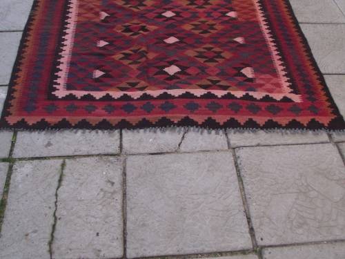LARGE HAND WOVEN KILIM RUG
