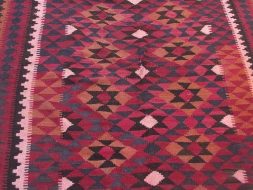 LARGE HAND WOVEN KILIM RUG