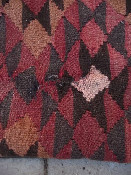 LARGE HAND WOVEN KILIM RUG