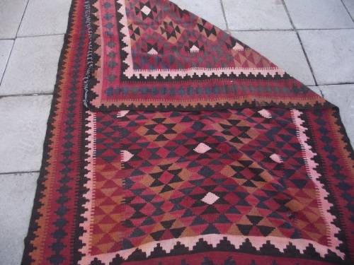 LARGE HAND WOVEN KILIM RUG