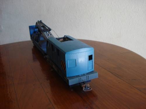 LIMA HO SCALE SNCF BREAKDOWN CRANE WITH FLAT CAR
