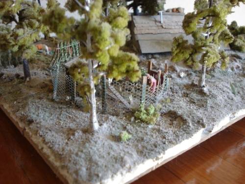 HO SCALE COUNTRY SCENE DIORAMA