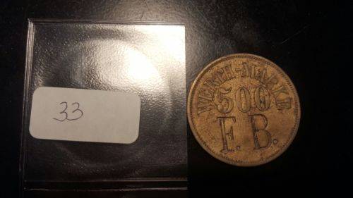 !!!! WOW TOKEN WERTH-MARKE 500 F.B. !!!!!