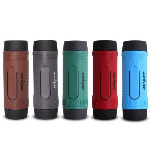 Zealot S1 Bluetooth Outdoor Bicycle Speaker with 4000mAh Power Bank+LED light