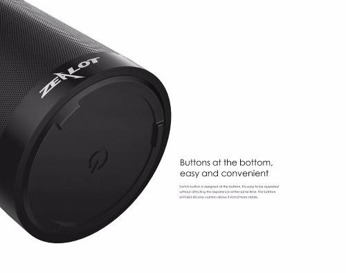 Zealot S5 2000mAh Blluetooth Portable Speaker Support TF Card AUX FM Radio Flash Disk