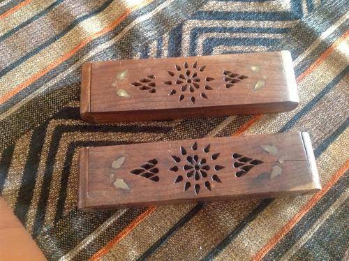 2  unusual vintage trinket/pen boxes