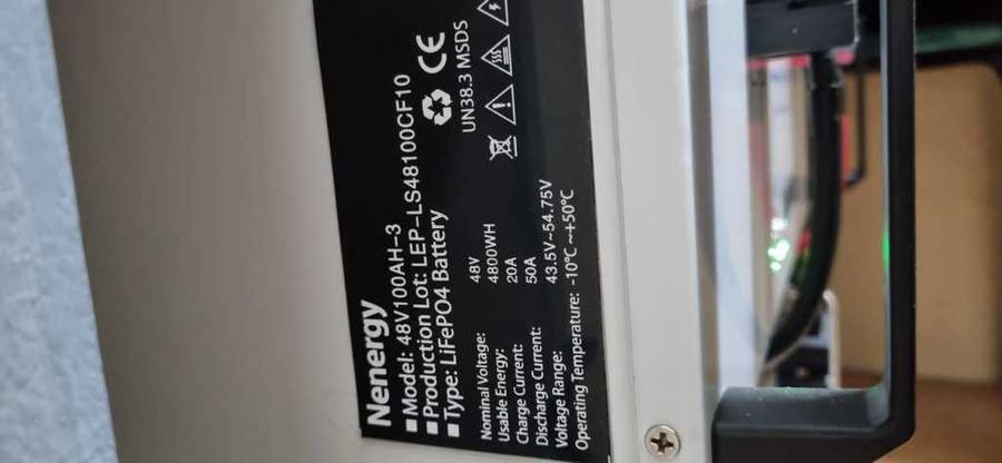 Nenergy 48v/100ah Lithium Ion Battery Wall and Rack Mount
