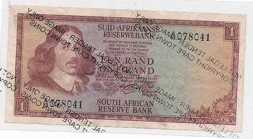 T.W. DeJongh R1 banknote as per scan