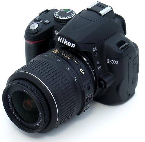 The Expensive!!+Good resolution+NIKON D3000 DIGITAL SLR CAMERA+18-55mm Lens+Professional Kit