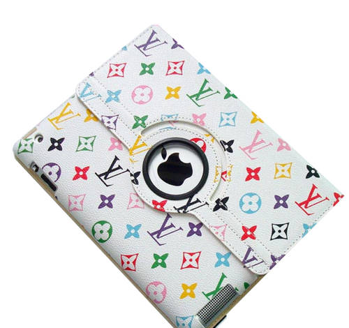 iPad Designer Flower Case in White