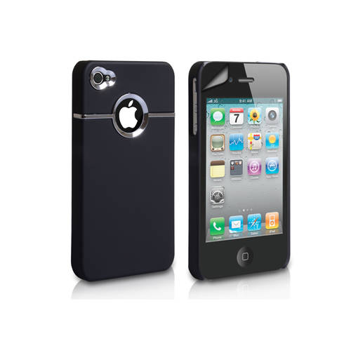 iPhone 4/4S Chrome Case in Black