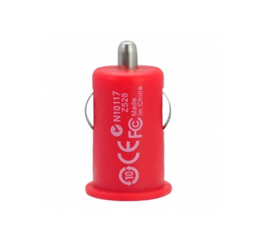 USB Car Charger in Red