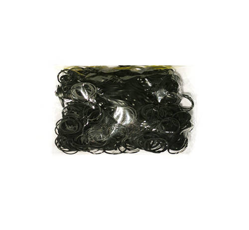 Rainbow Loom Bands in Black - 600 Pieces