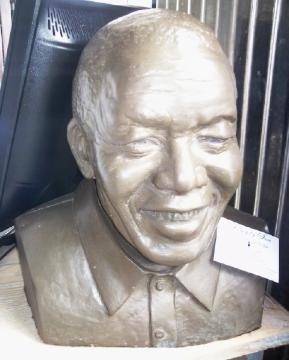 REDUCED!!! Bronzed Bust of Nelson Mandela