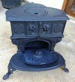 Queen Anne Wood Burning Parlour Stove