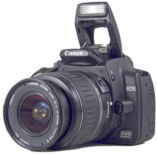 CANON 350D EOS DIGITAL CAMERA WITH 18-55MM LENS AND CARRY BAG