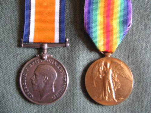 1914-1918 War Medal & Bilingual Victory Medal