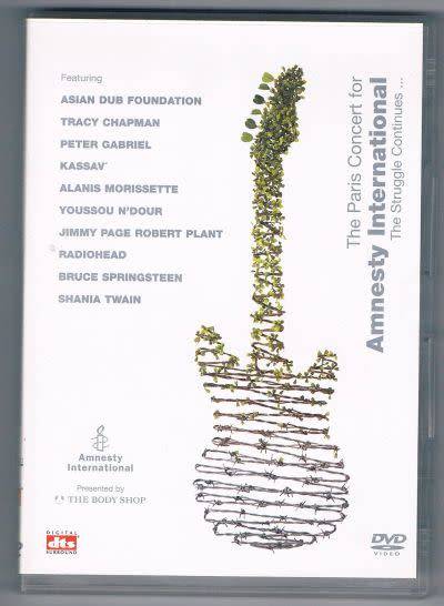 THE PARIS CONCERT FOR AMNESTY INTERNATIONAL MUSIC DVD