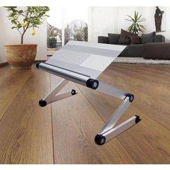 Laptop Desk/Ipad/Galaxy Tab Desk, Multifunctional Portable Desk Panel Size (L*W) : 490*290MM Silver