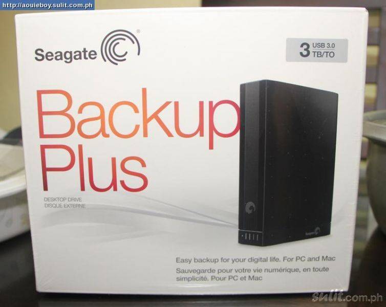 Seagate Backup Plus 3TB Hard Drive USB3.0 (Brand new & Sealed)