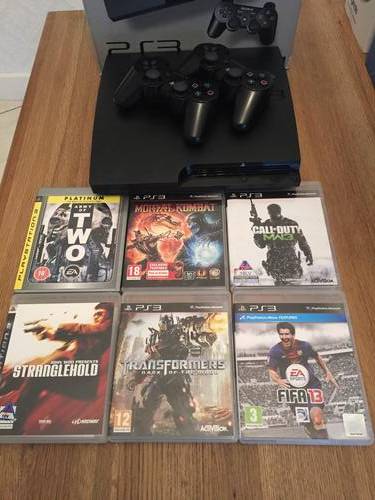 PS3 Boxed Bundle: 320GB Slim Console With 2 Dualshock 3 controllers & 6 Games! (LATE ENTRY)