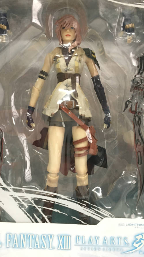 Final Fantasy XIII Play Arts Kai Lightning Action Figure New Sealed! Slight Wear On Box (See Photos)