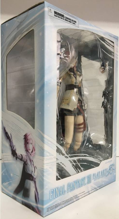 Final Fantasy XIII Play Arts Kai Lightning Action Figure New Sealed! Slight Wear On Box (See Photos)