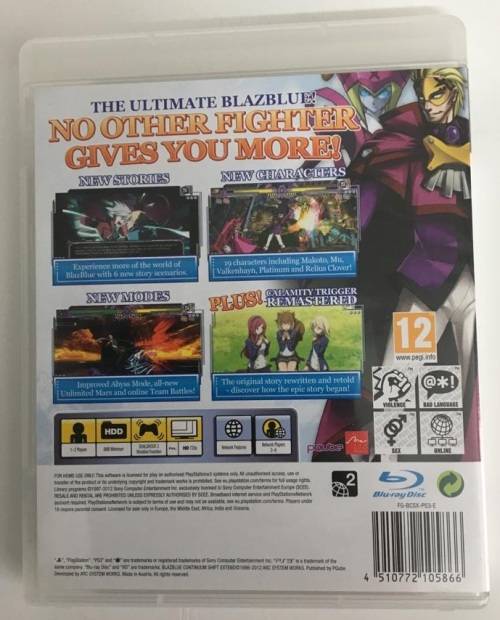 Blazblue Continuum Shift Extend Limited Collectors Edition PS3 Complete Good Condition! (See Photos)