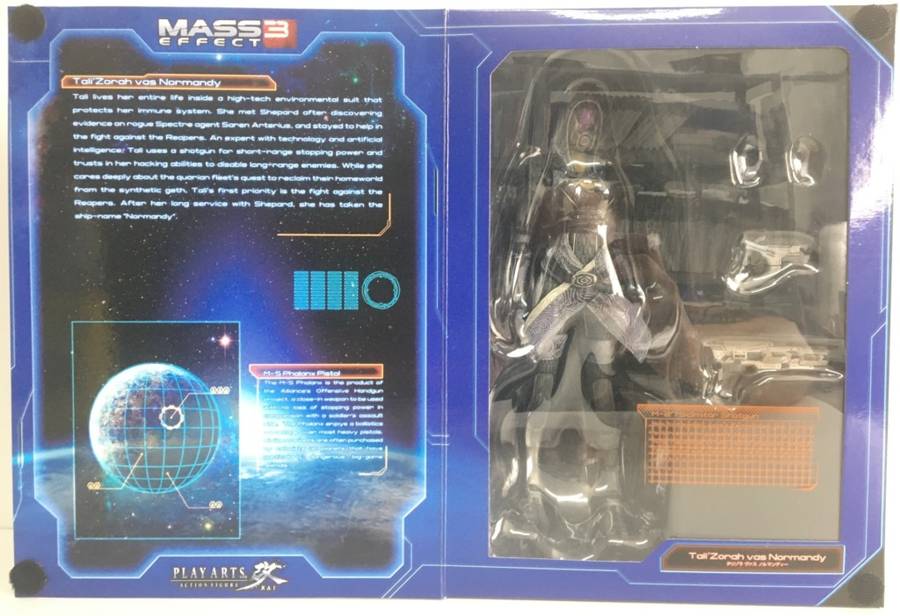 Square Enix Mass Effect 3: Play Arts Kai: Tali`Zorah vas Normandy Action Figure New!