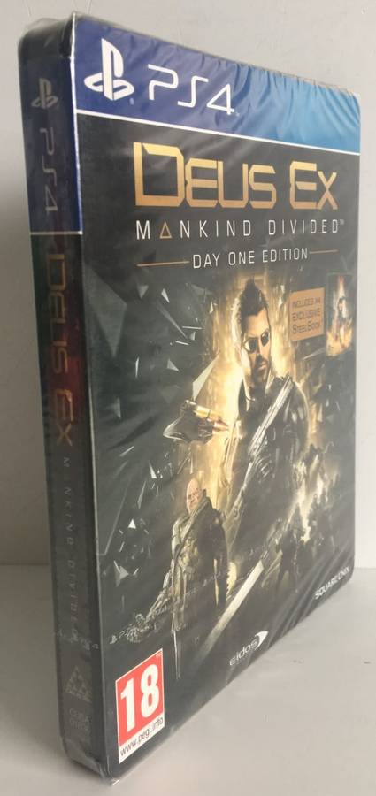 Deus Ex Mankind Divided PS4 Steelbook Edition Brand New Still Sealed!