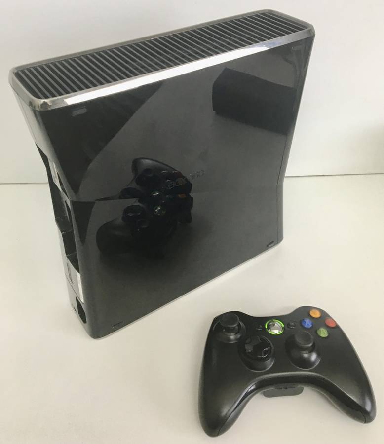 Xbox 360 Slim (250GB) + Wireless Controller + Power Supply And 6 Game Titles Good Condition!