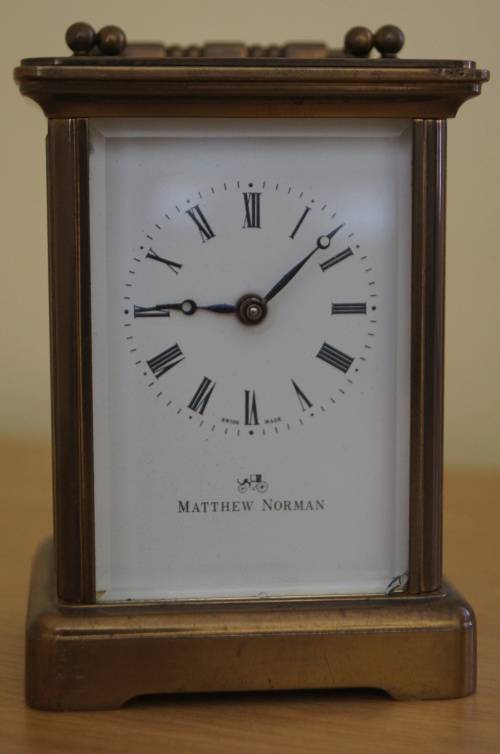 Exquisite! Matthew Norman Carriage Clock with box Working 100%