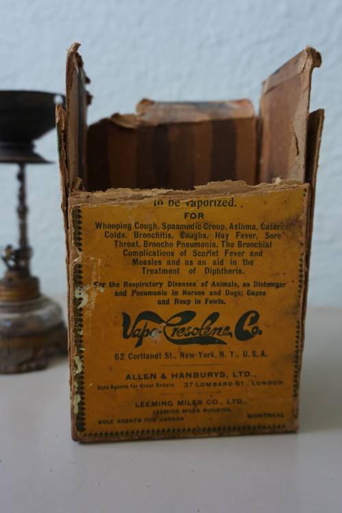 Antique Cresolene Vaporizer with box