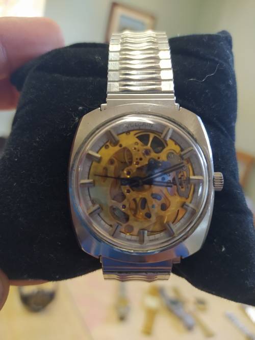 Rare Vintage Vulcain skeleton watch