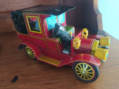 RARE! Vintage Japanese Alps tin battery operated toy