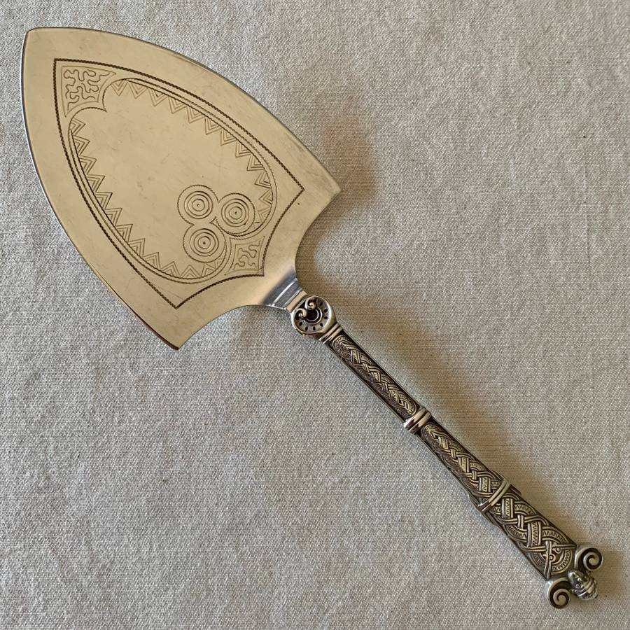 David Anderson Hallmarked Silver 830 Cake Server (1888-1925)