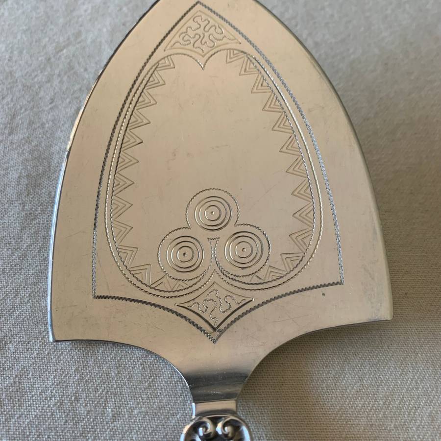 David Anderson Hallmarked Silver 830 Cake Server (1888-1925)