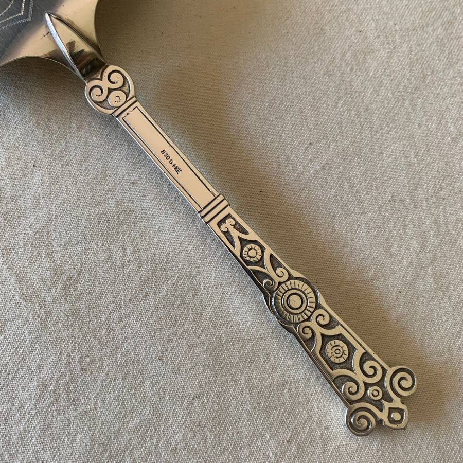 David Anderson Hallmarked Silver 830 Cake Server (1888-1925)