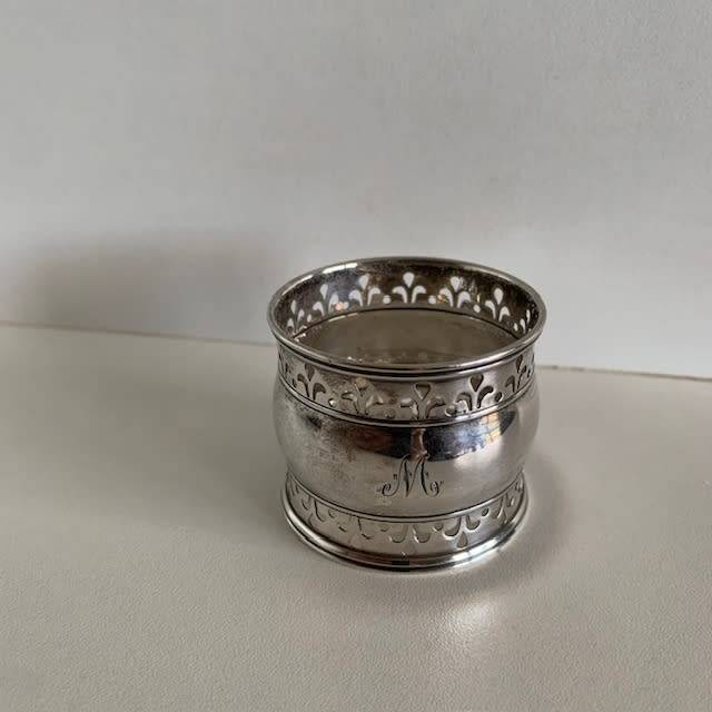 Hallmarked silver Serviette ring