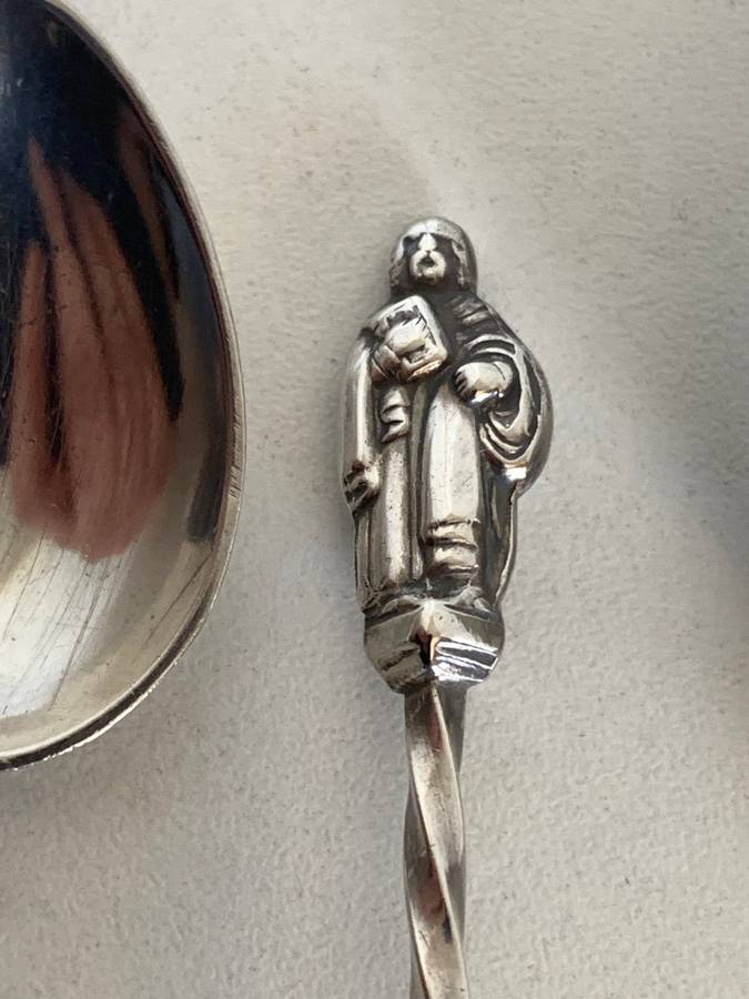 Hallmarked Sterling Silver Apostle teaspoons