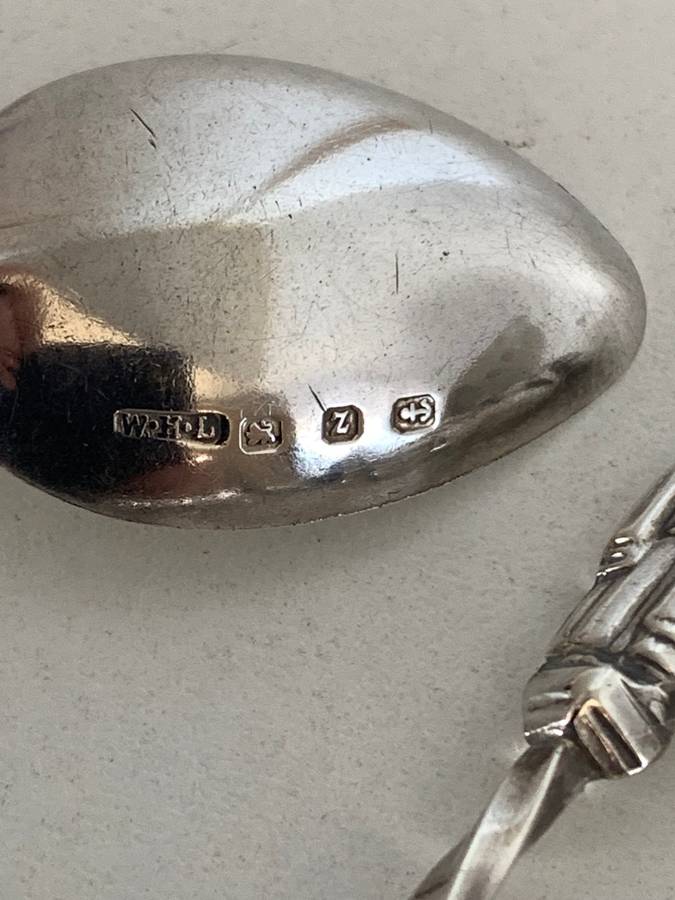 Hallmarked Sterling Silver Apostle teaspoons