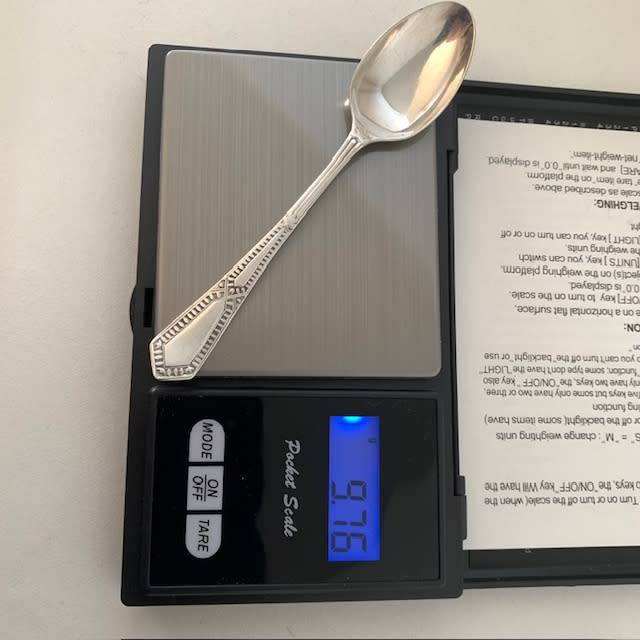 Hallmarked Sterling Silver Coffee spoon