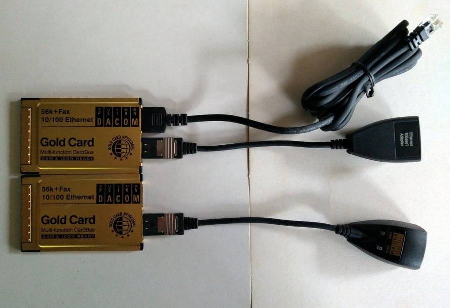 Psion Gold Card PCMCIA 56K Modem and 10/100 LAN