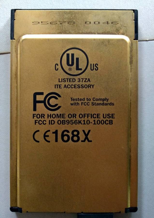 Psion Gold Card PCMCIA 56K Modem and 10/100 LAN