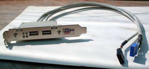 MSI 2-Port USB 2.0 Rear Bracket with 4-LED diagnostics